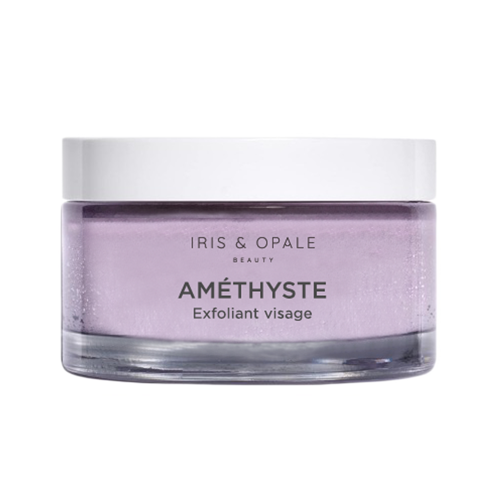 Gommage visage Améthyste – Exfoliant doux éclat – Iris & Opale