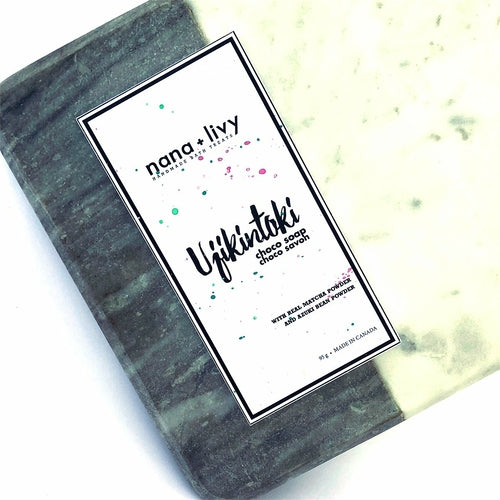Savon artisanal matcha et haricot rouge au beurre de cacao – vue 3