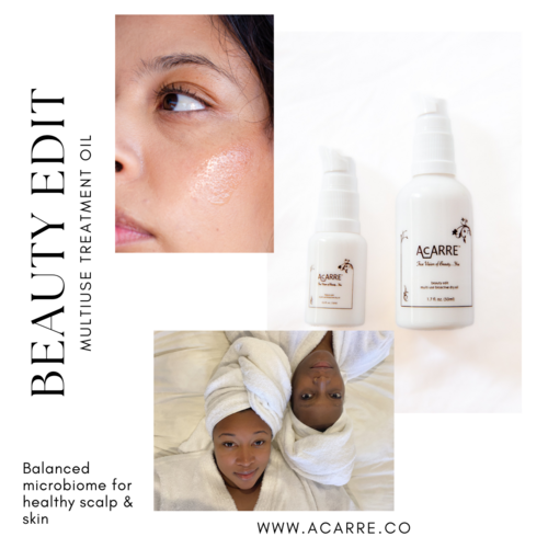 Huile de soin multi-usage visage, cheveux et cuir chevelu