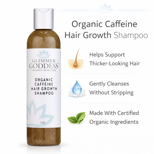 Shampoing fortifiant bio à la caféine, romarin et menthe